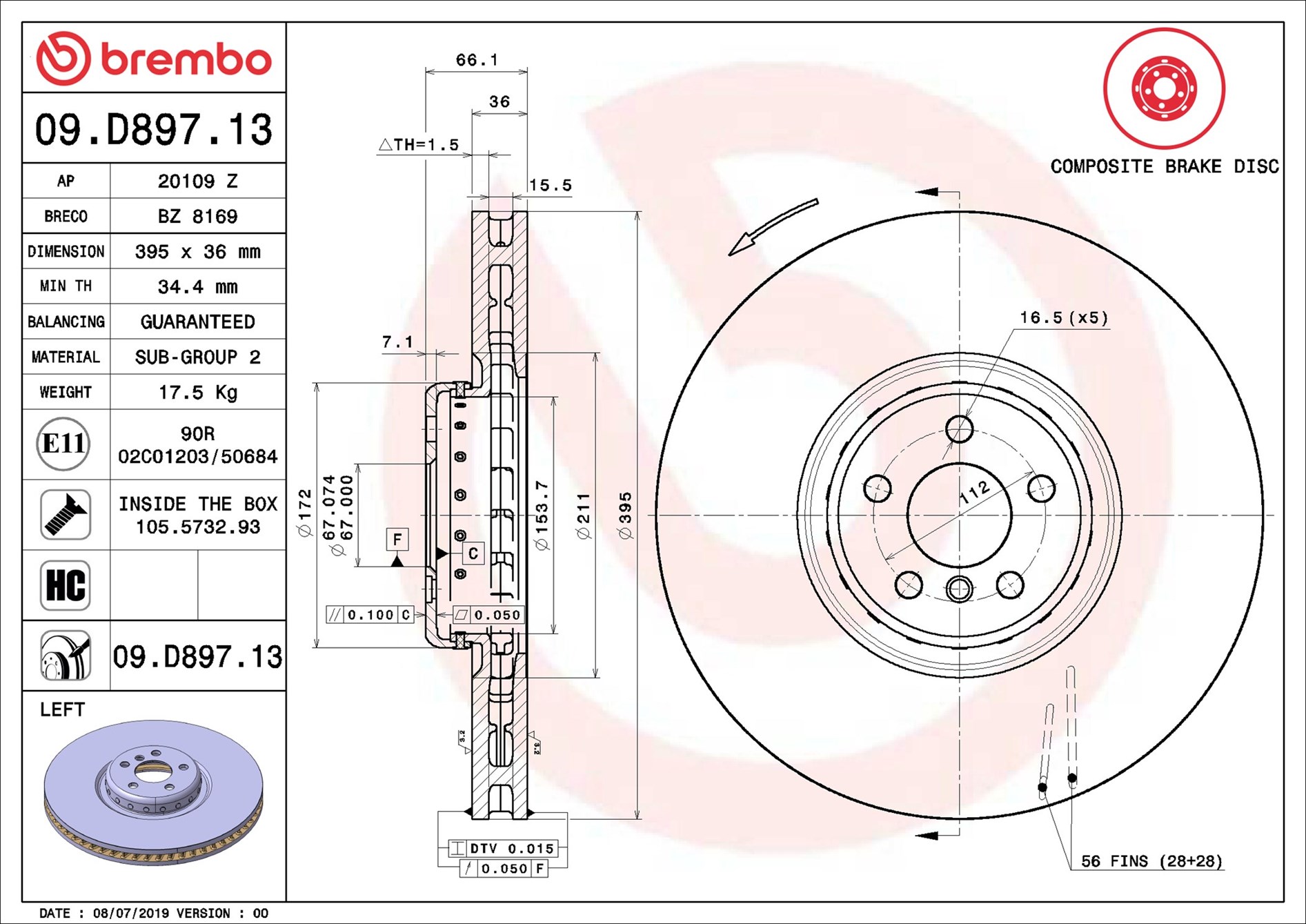 Brembo 09.D897.13