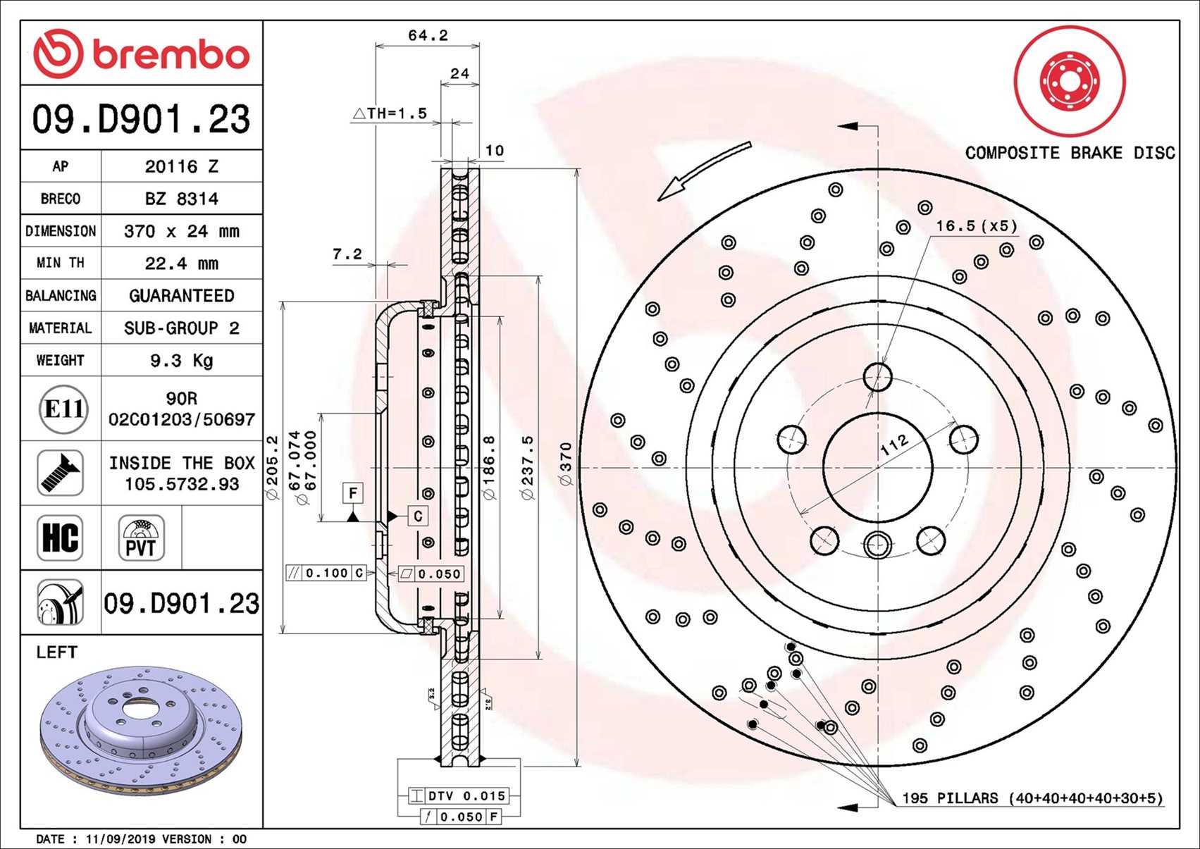 Brembo 09.D901.23