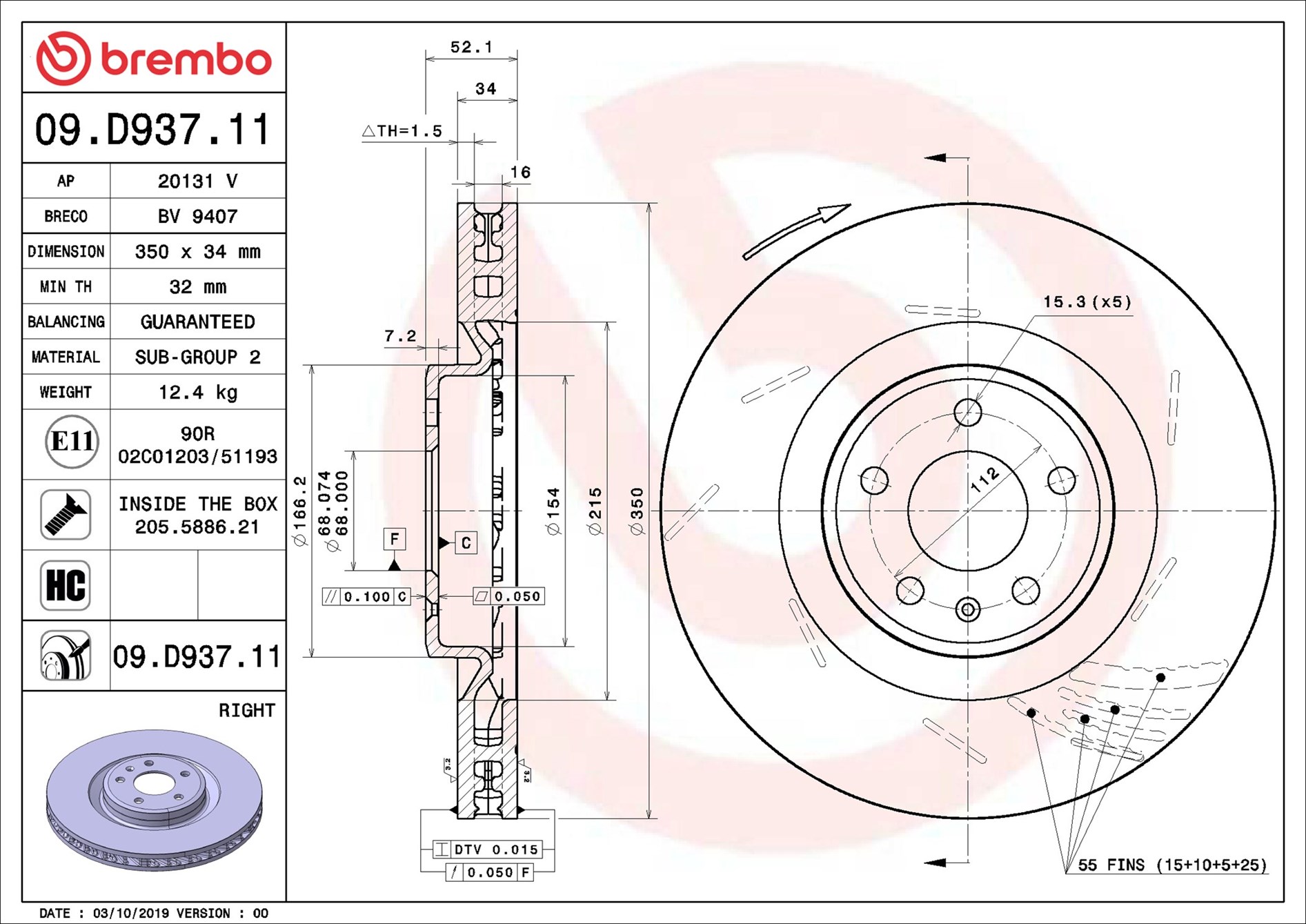 Brembo 09.D937.11