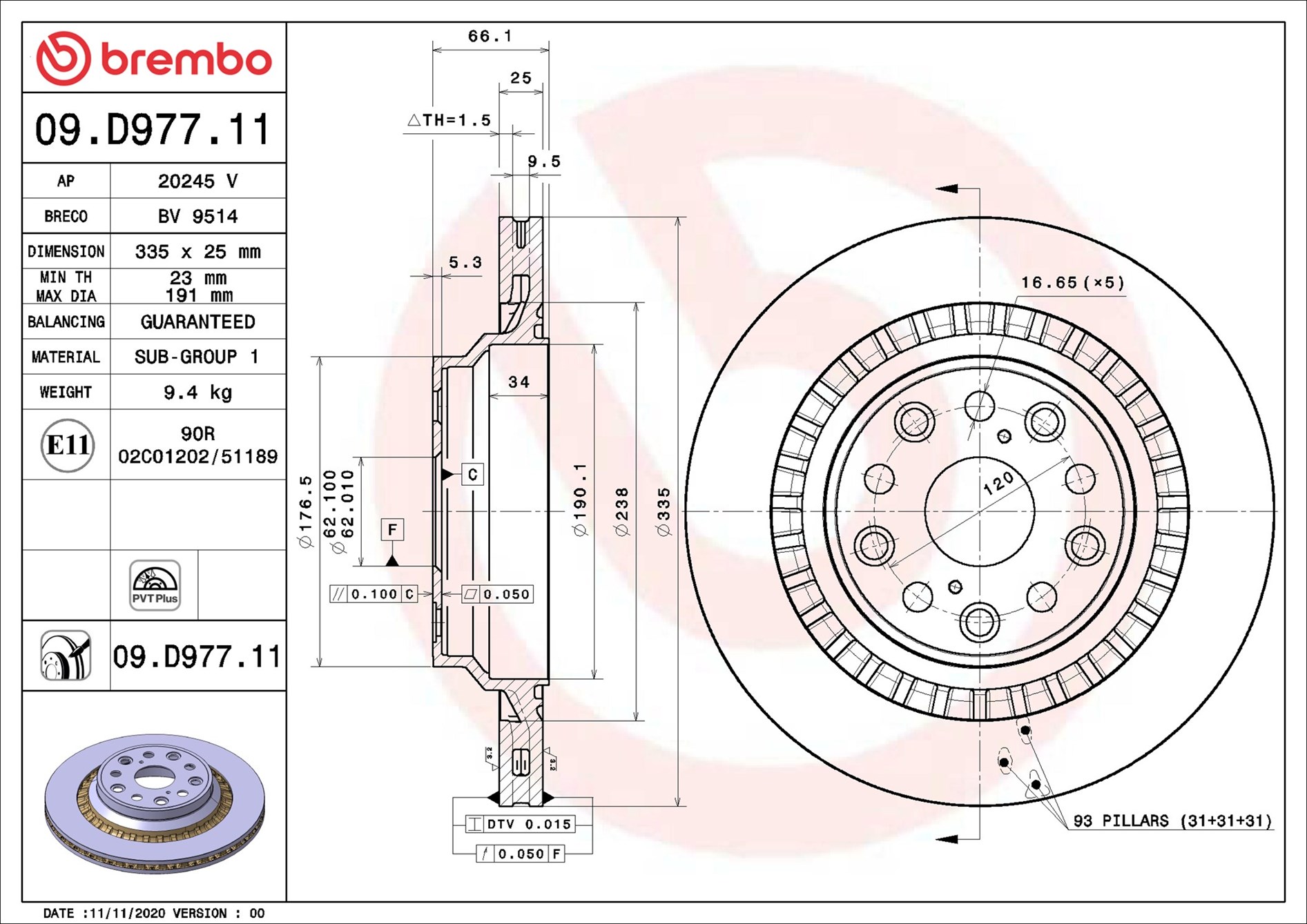 Brembo 09.D977.11