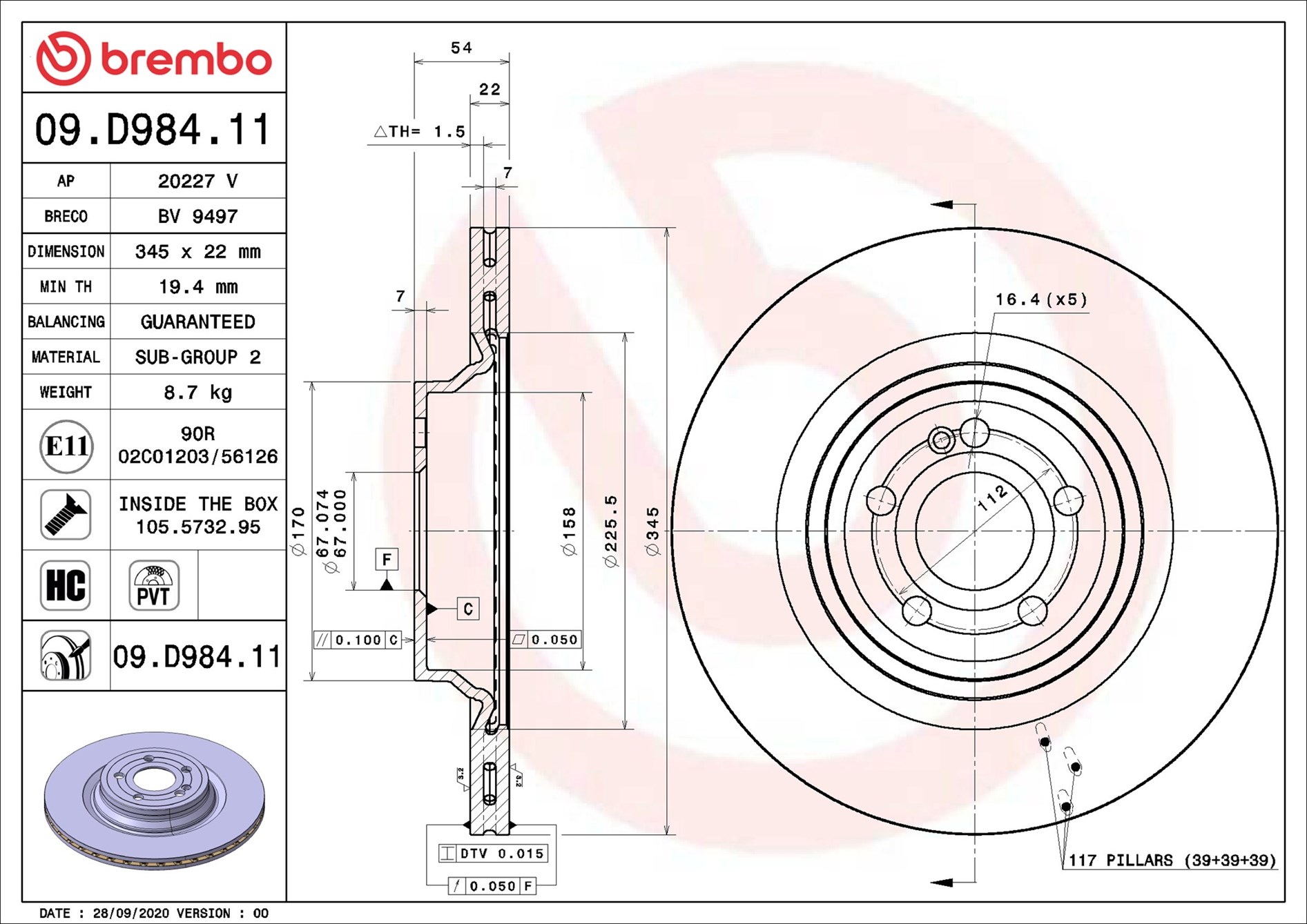 Brembo 09.D984.11
