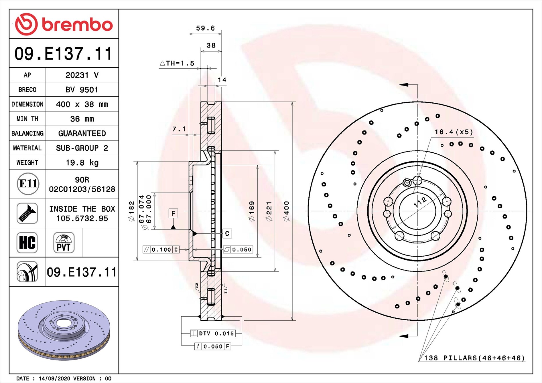 Brembo 09.E137.11