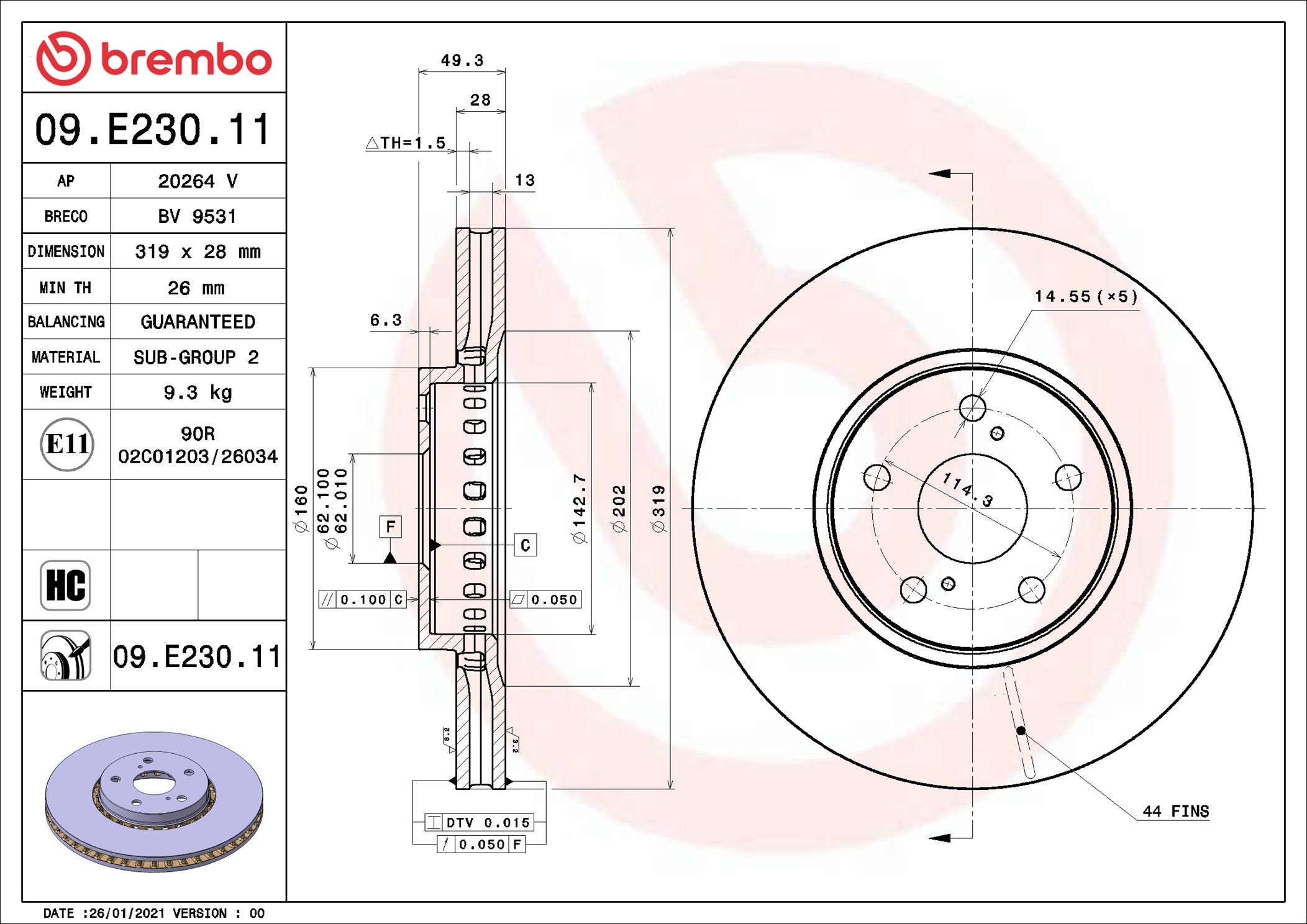 Brembo 09.E230.11