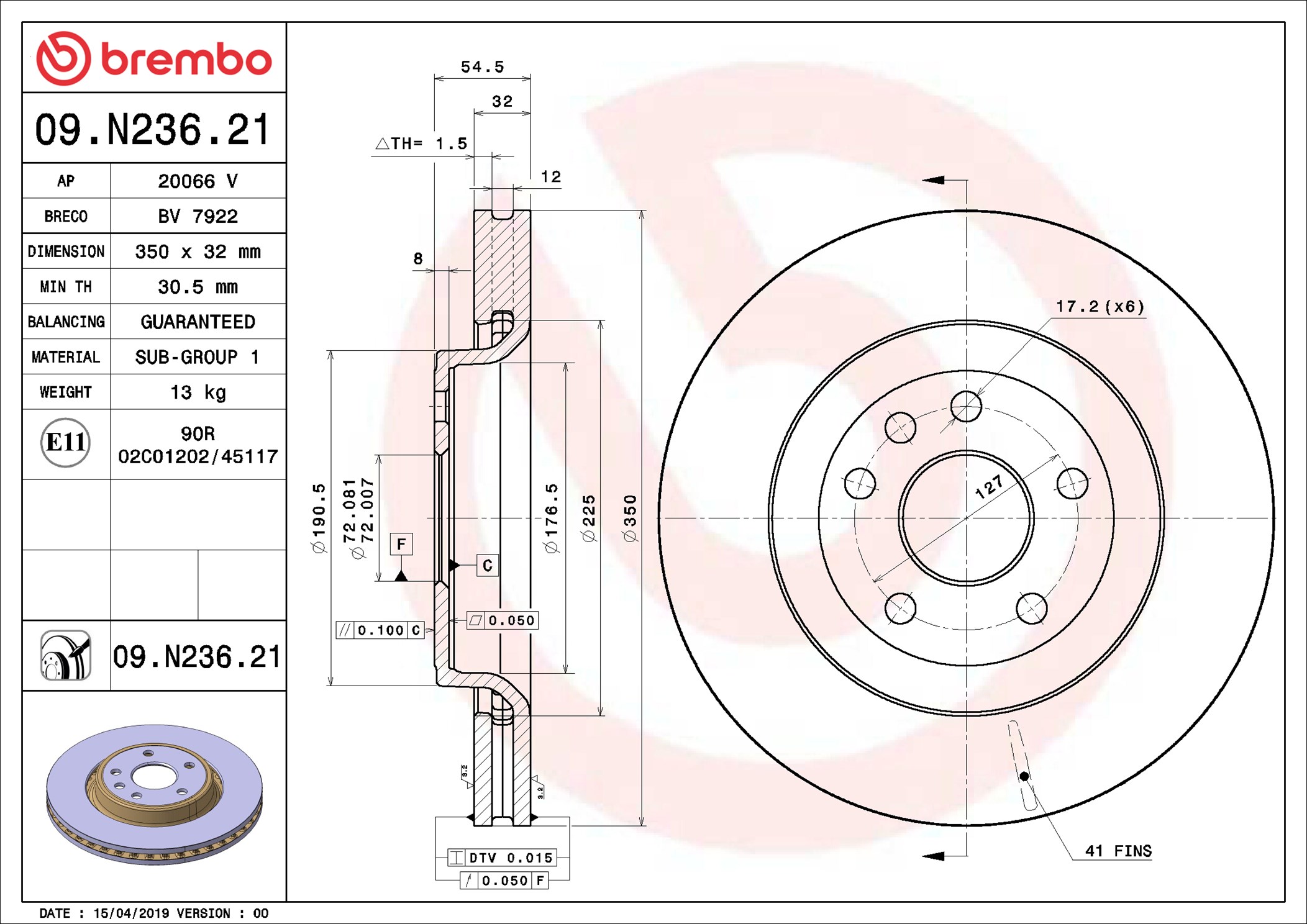 Brembo 09.N236.21