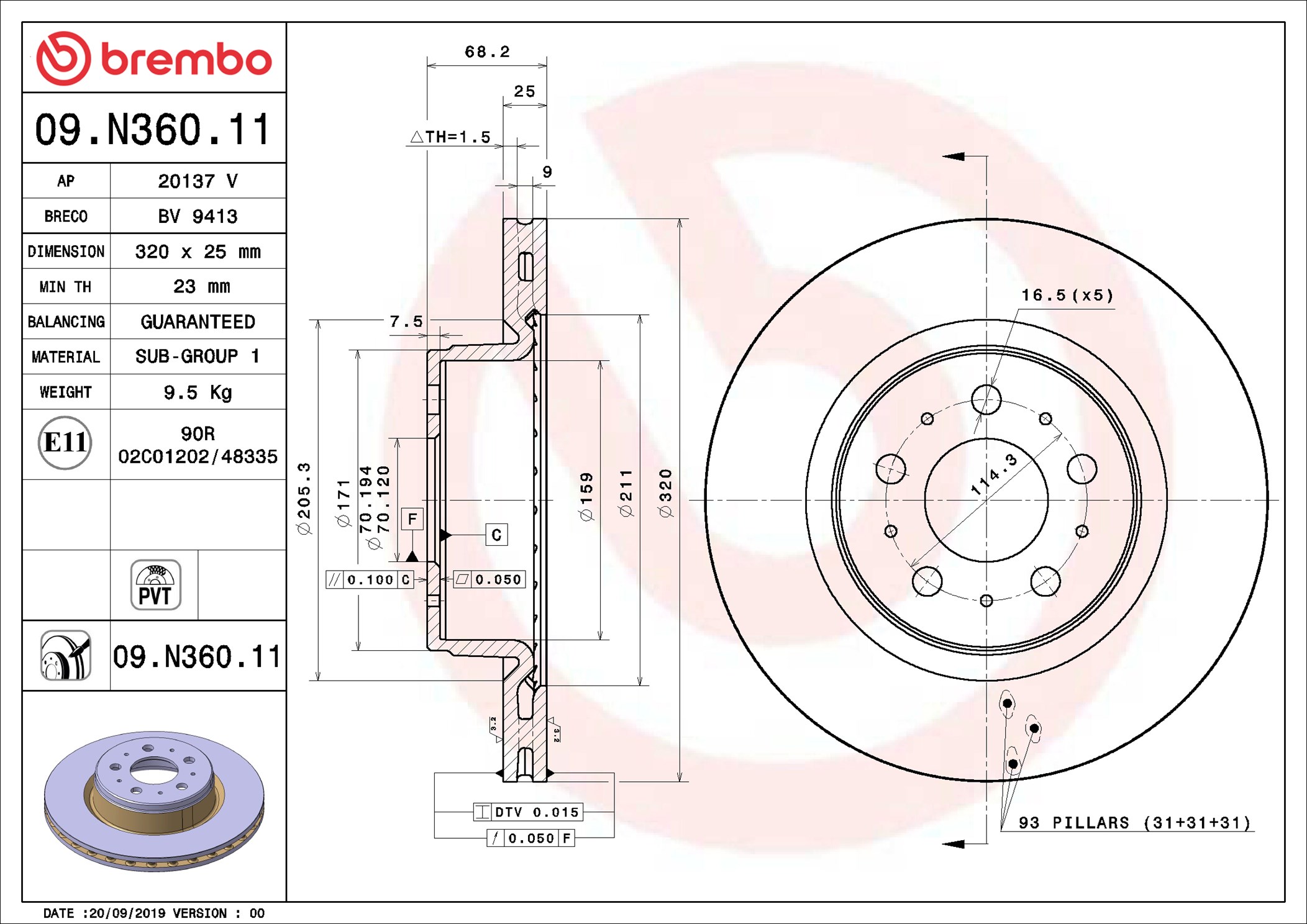 Brembo 09.N360.11