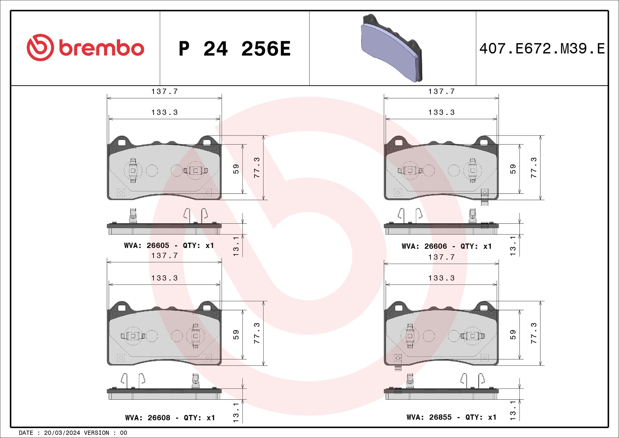 Brembo P24256E