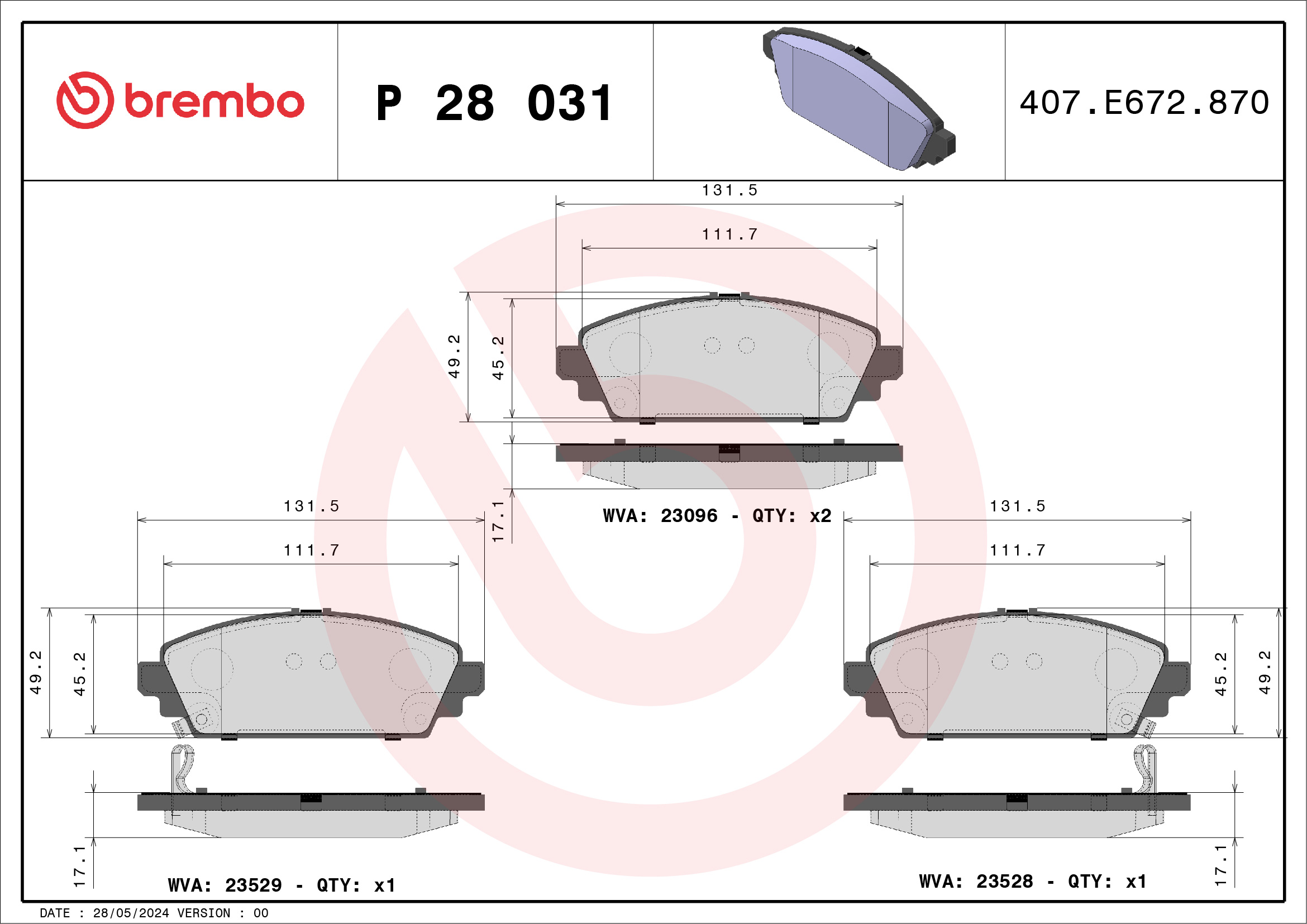 Brembo P28031