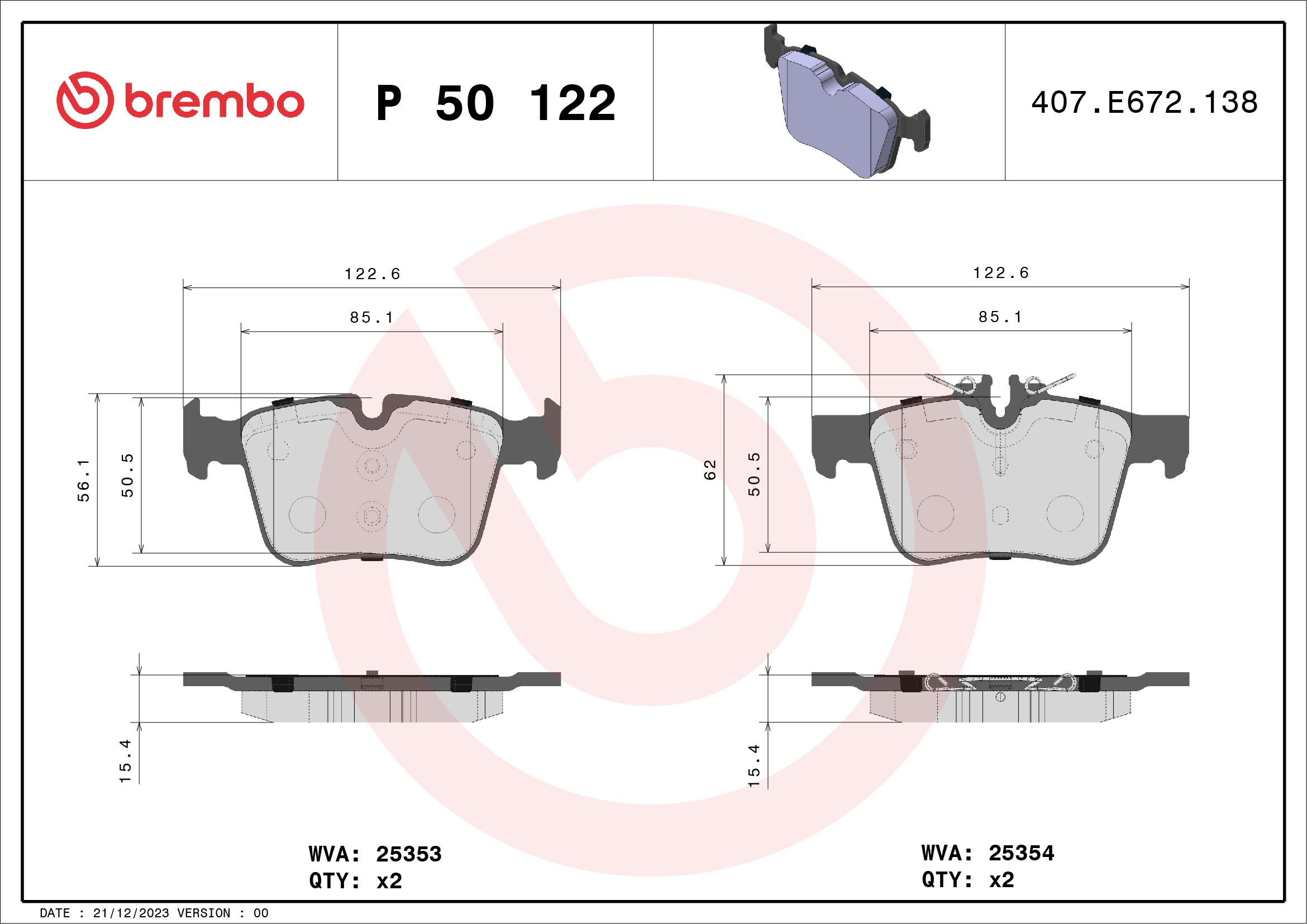 Brembo P50122