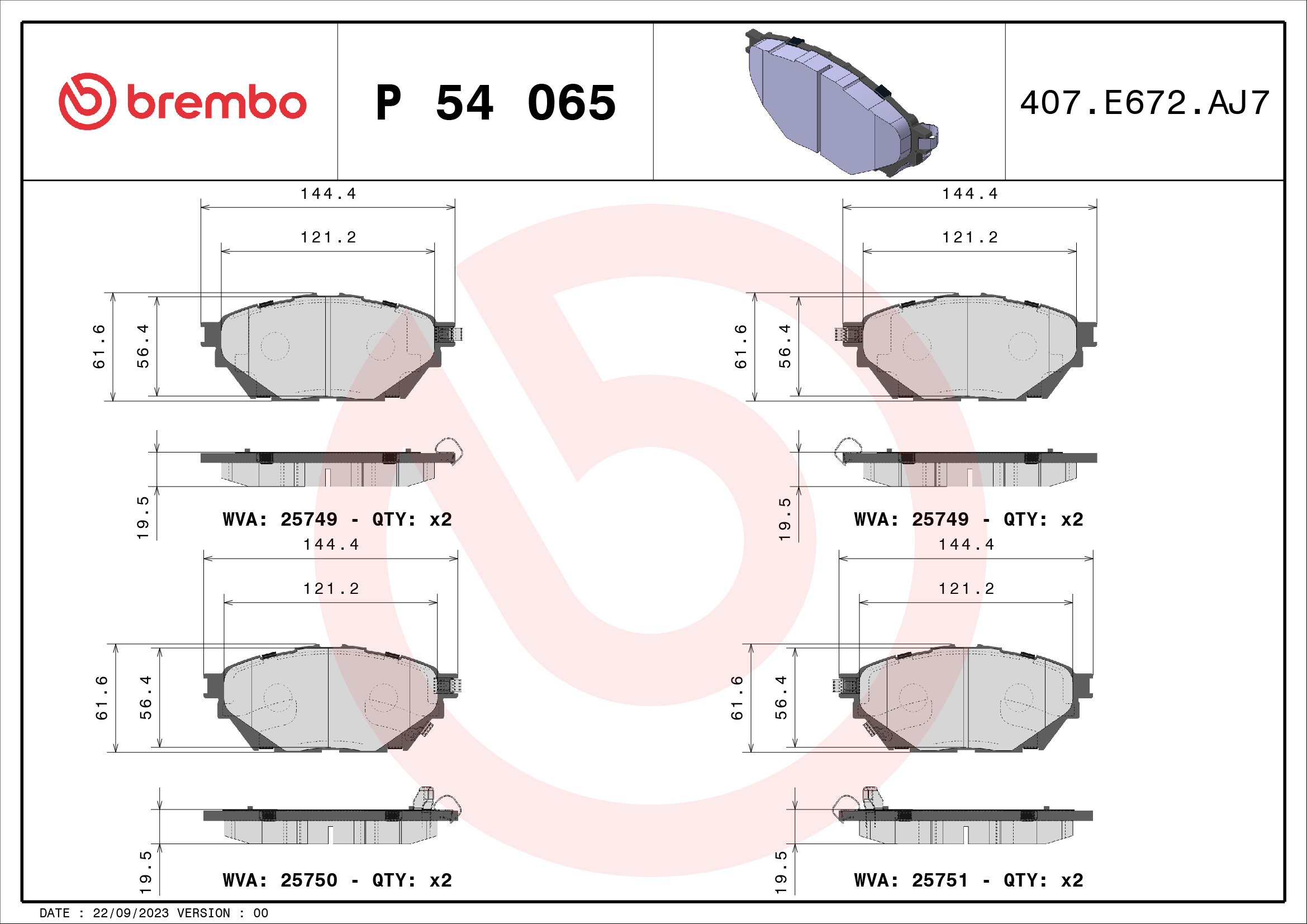 Brembo P54065