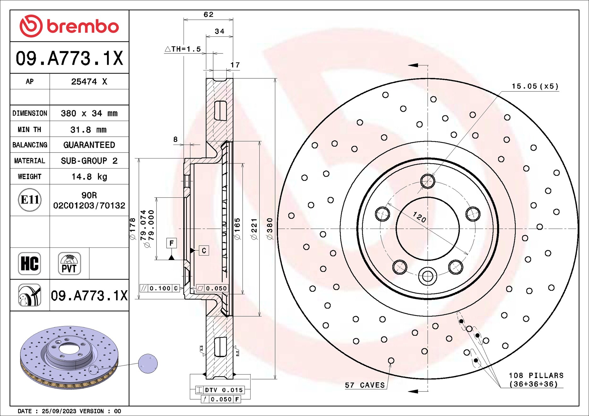 Brembo 09.A773.1X