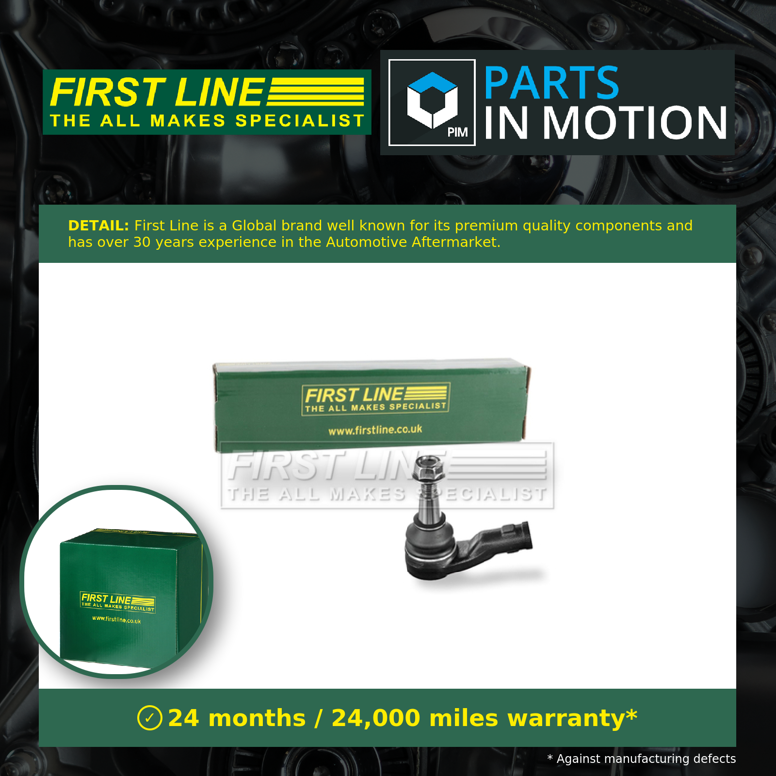First Line Tie / Track Rod End FTR5702 [PM146498]