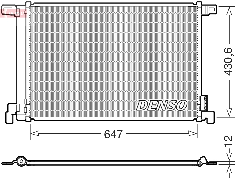 Denso DCN02050 Air Con Condenser
