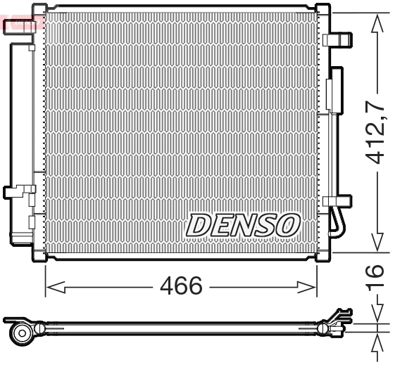Denso DCN41033 Air Con Condenser