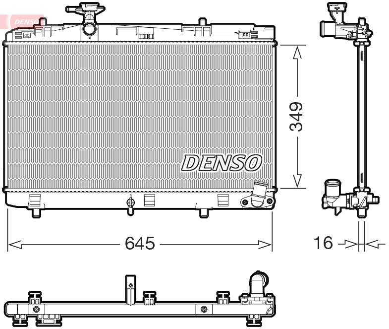 Denso DRM50155 Radiator