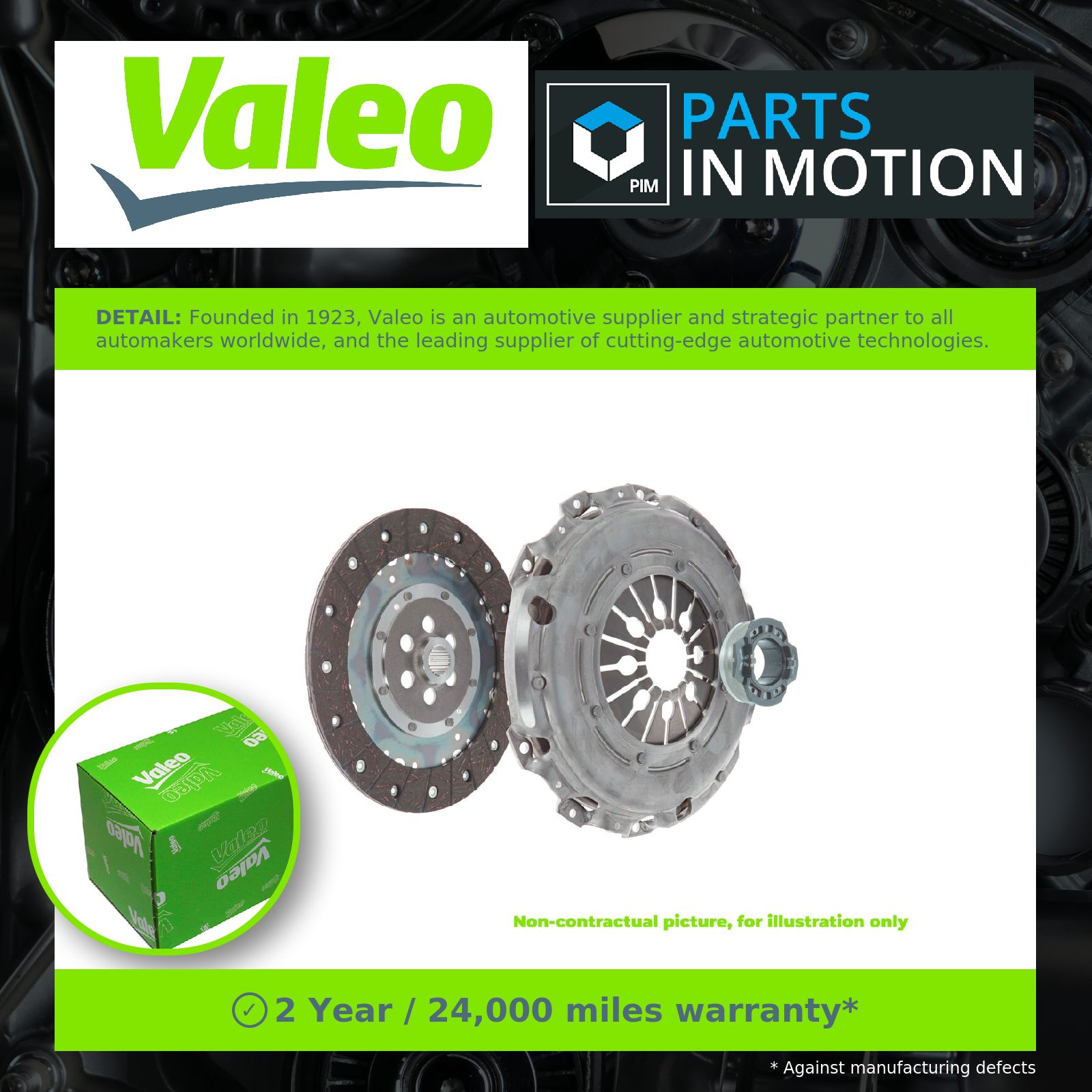Valeo Clutch Kit 3pc (Cover+Plate+Releaser) 826712 [PM511532]