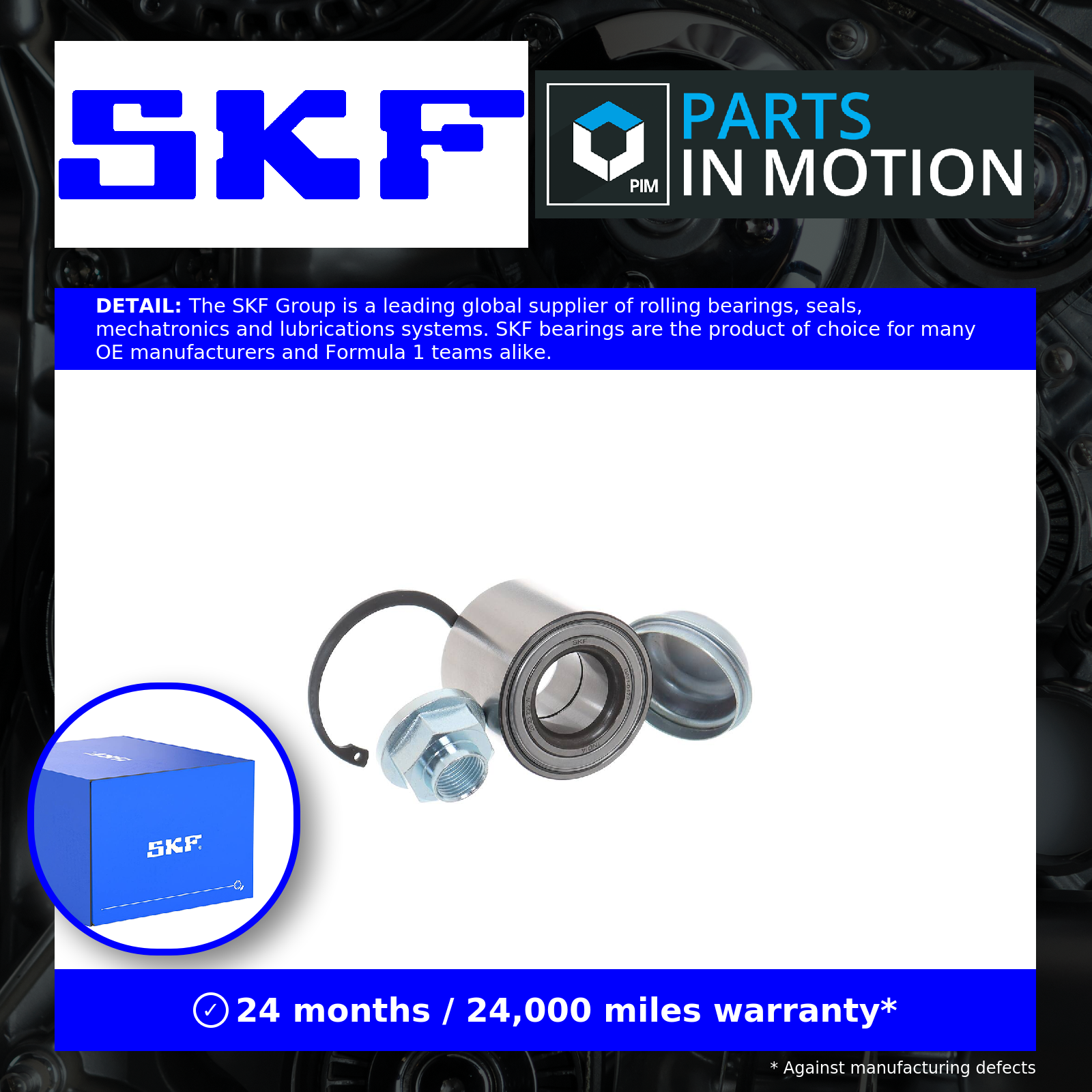 SKF Wheel Bearing Kit Rear VKBA6975 [PM266519]