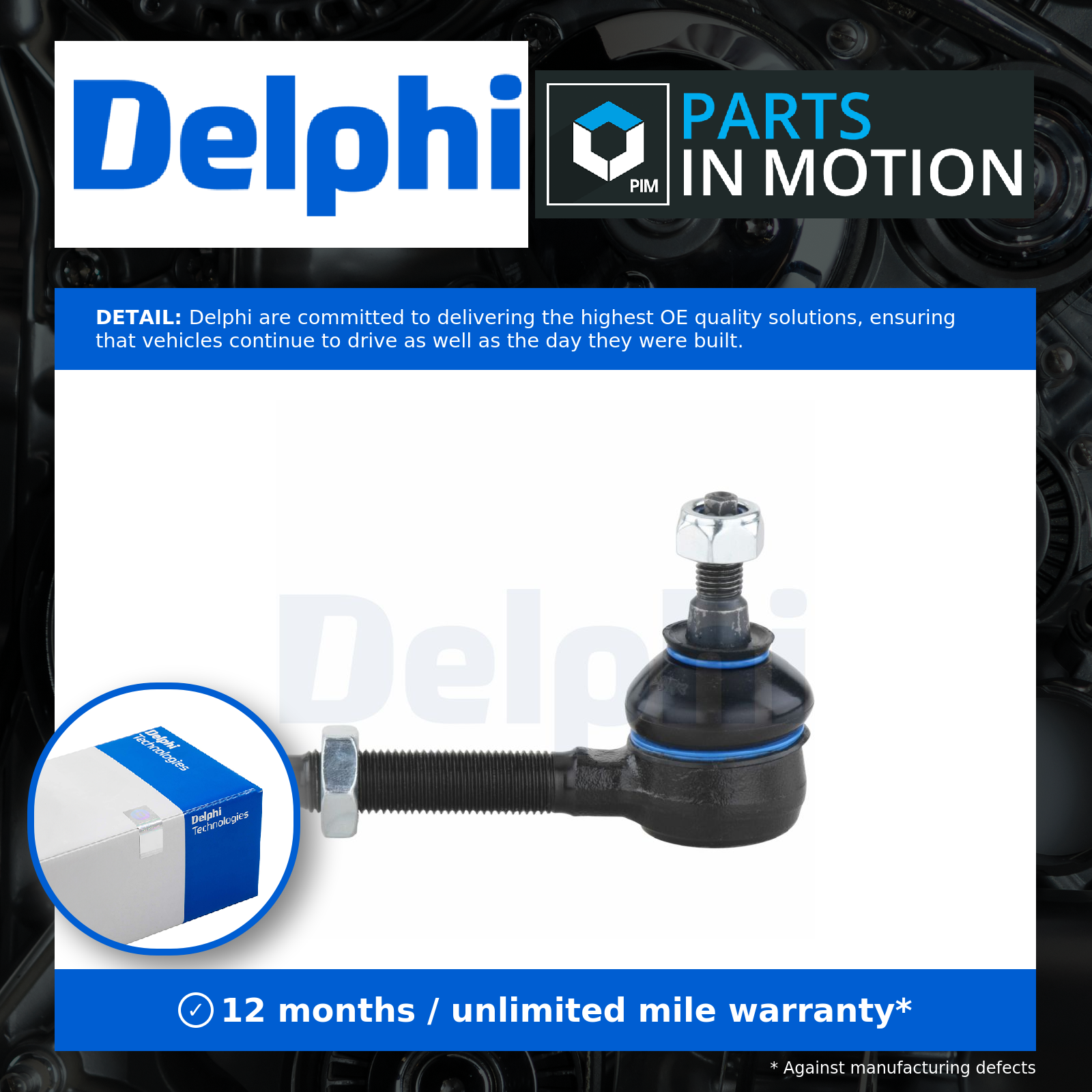Delphi Tie / Track Rod End TA977 [PM222901]