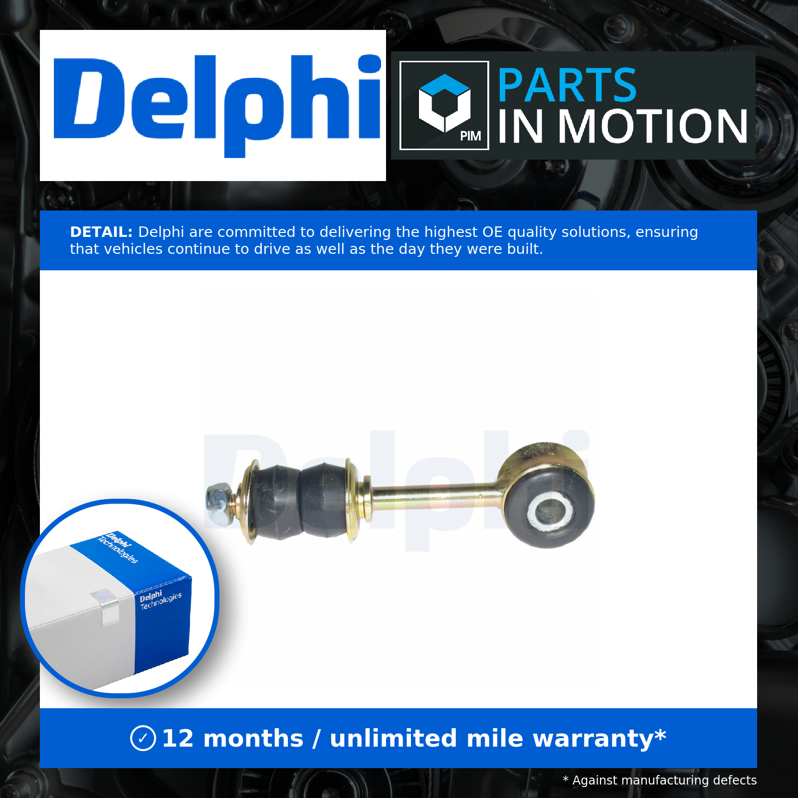Delphi Anti Roll Bar Link Front TC1189 [PM348223]