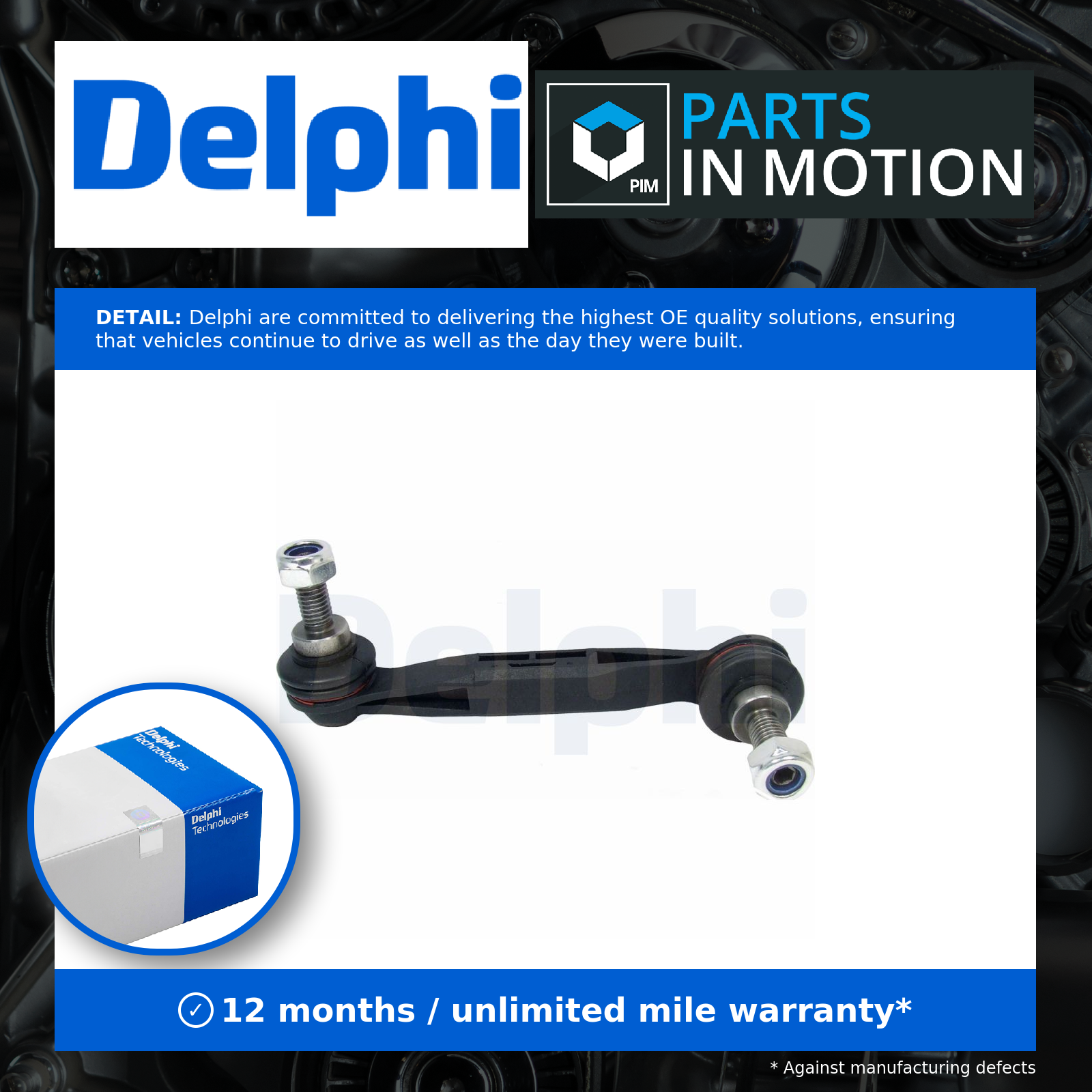Delphi Anti Roll Bar Link Rear Left TC2536 [PM640931]