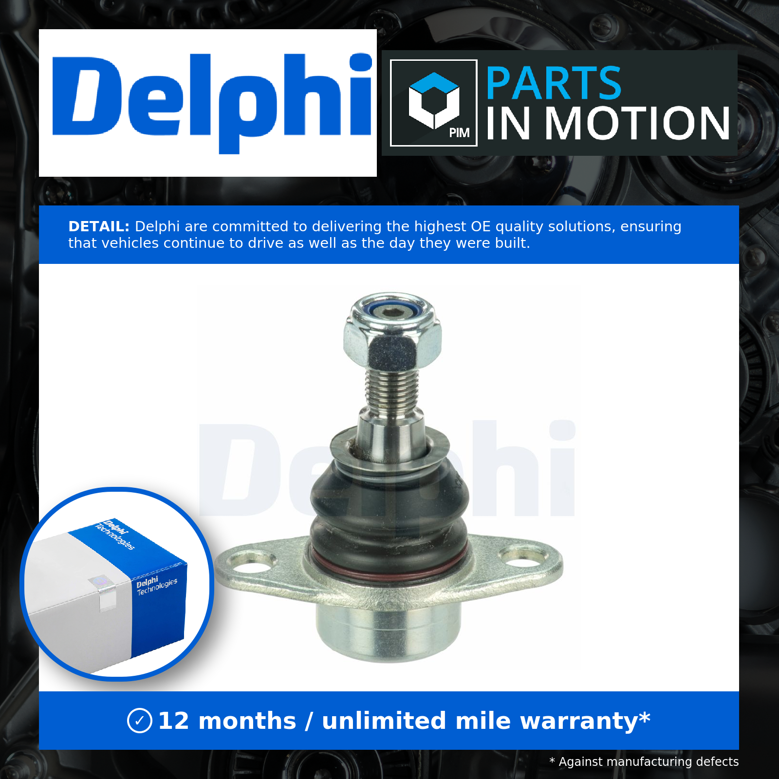 Delphi Ball Joint Lower Outer TC3650 [PM1761976]