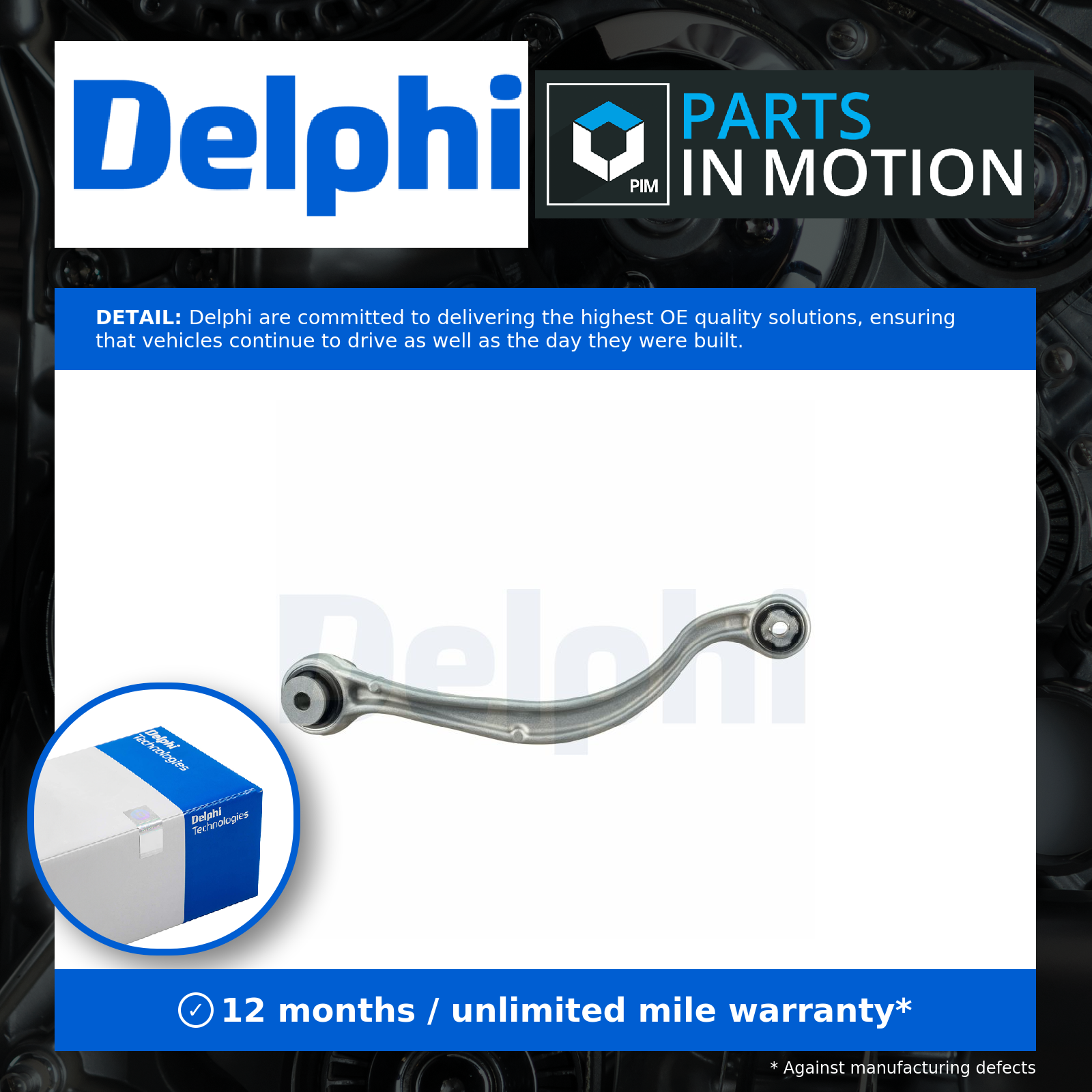 Delphi Wishbone / Suspension Arm TC3877 [PM1762151]