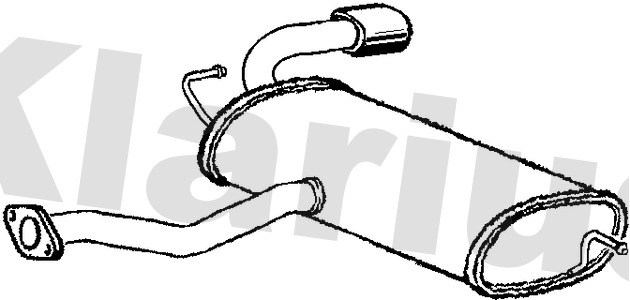 Klarius HY190L Exhaust Back / Rear Box
