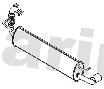 Klarius RN1032A Exhaust Back / Rear Box