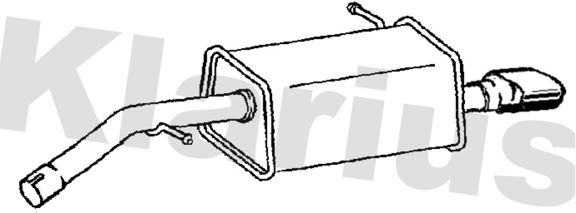 Klarius PG967B Exhaust Back / Rear Box