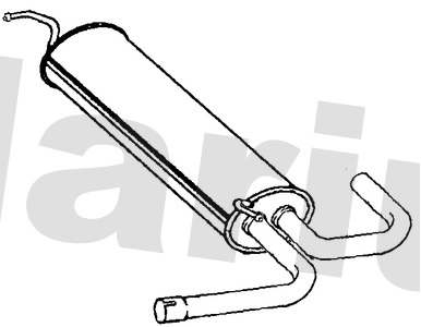 Klarius SE217C Exhaust Centre Box