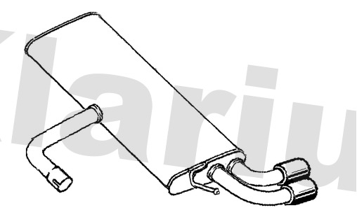 Klarius SE246J Exhaust Back / Rear Box