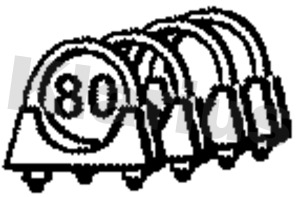 Klarius SYC13CX U-Clamp 80mm Dia 8mm Pk10