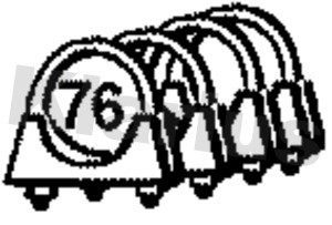 Klarius SYC25CH Exhaust Clamp