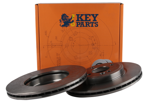 Key Parts KBD4256 2x Brake Discs Pair Vented