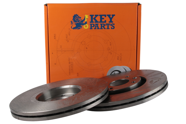 Key Parts KBD4468 2x Brake Discs Pair Vented