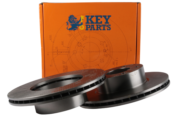 Key Parts KBD4471 2x Brake Discs Pair Vented
