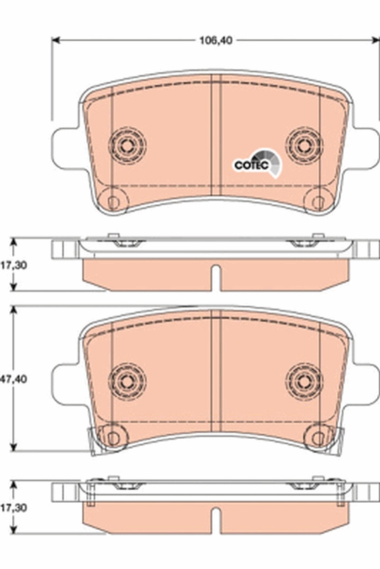 TRW GDB1784 Brake Pads Set