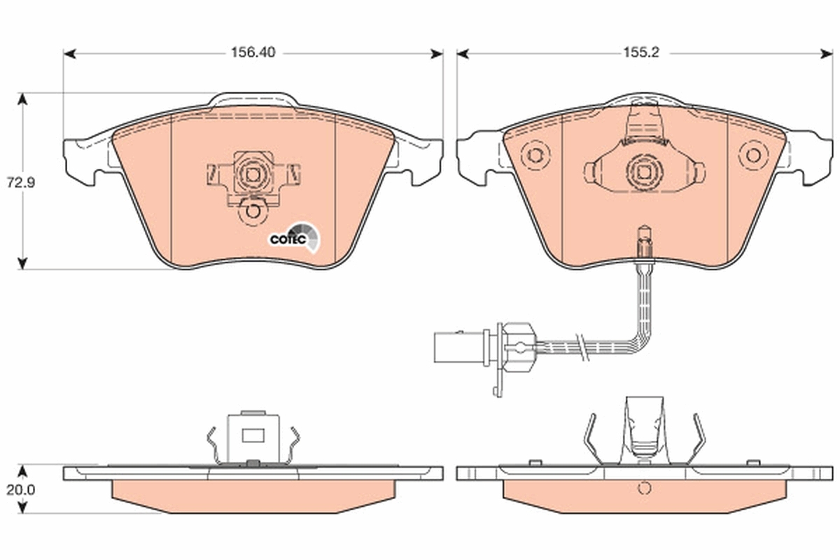 TRW GDB1617 Brake Pads Set
