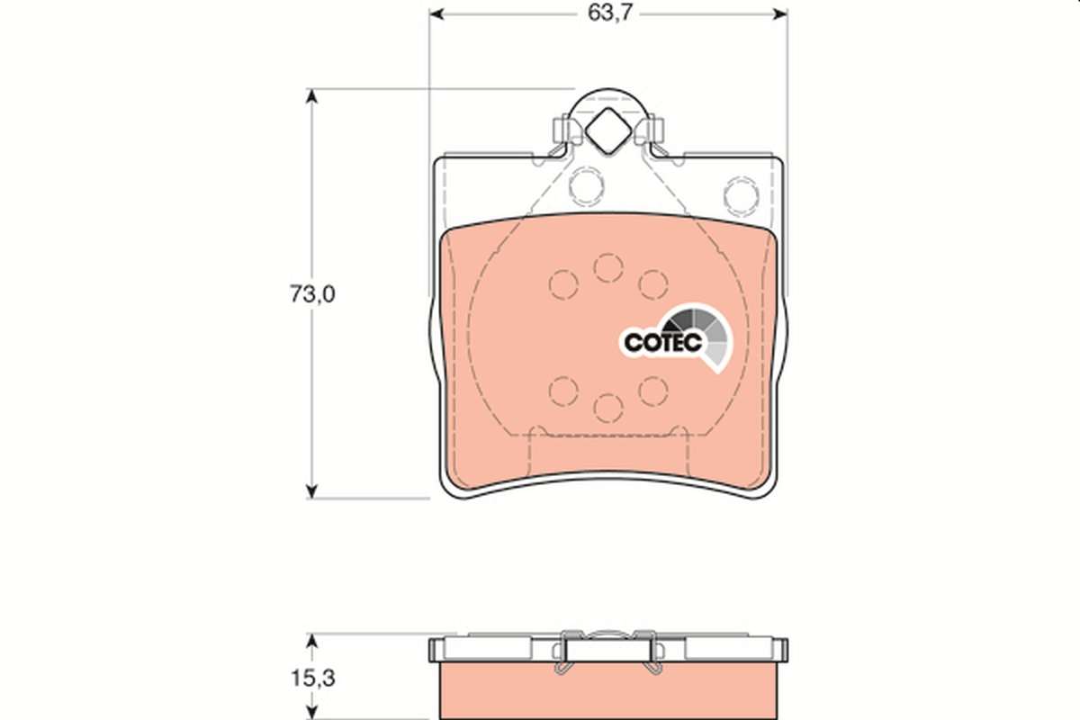 TRW GDB1335 Brake Pads Set