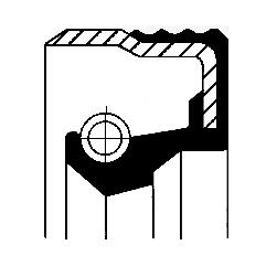 Corteco 01033415B Shaft Seal, Wheel Hub