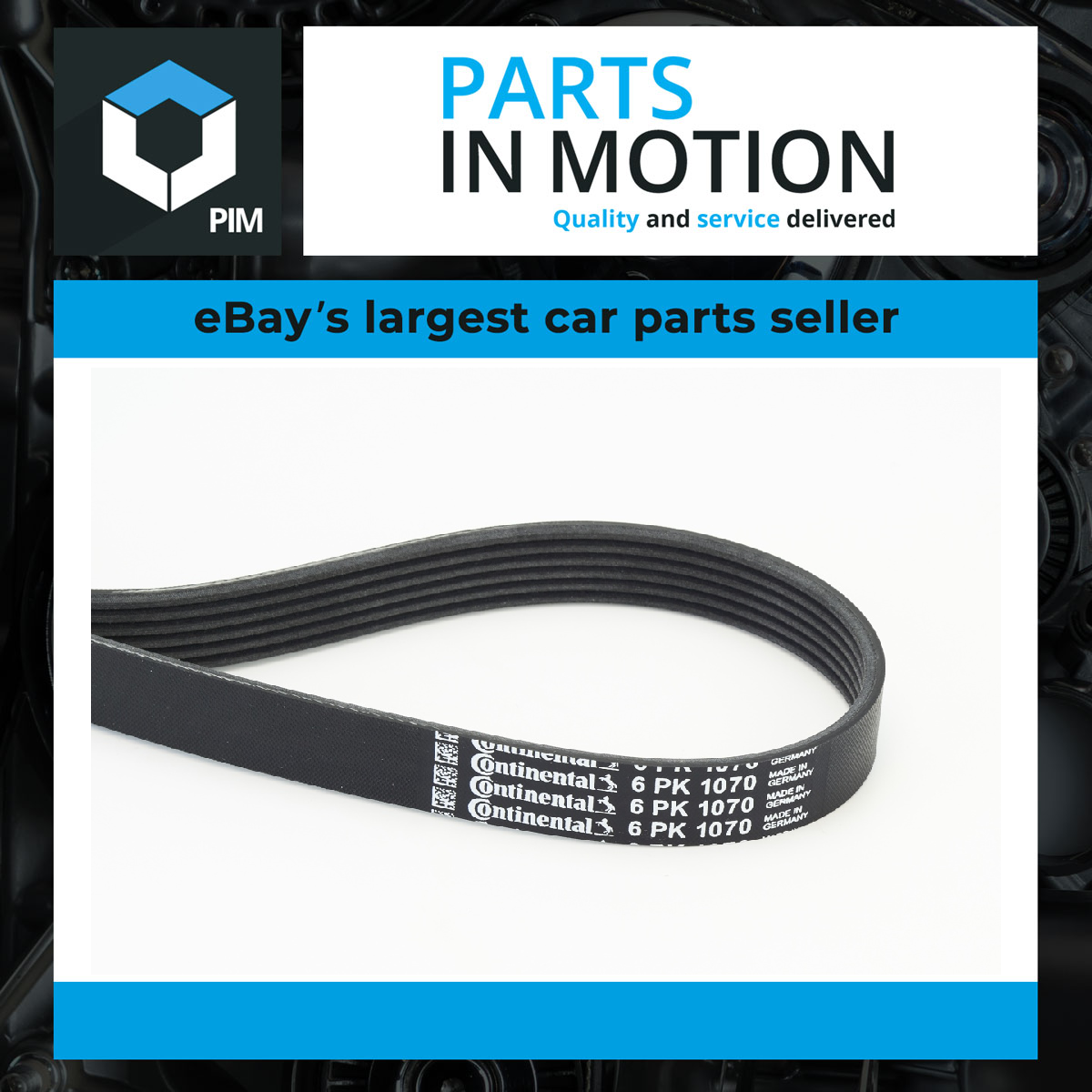 Continental 6 Rib Multi V Drive Belt 6PK1070 [PM1157940]