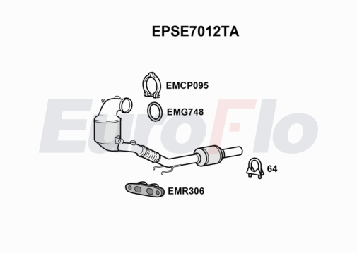 EuroFlo EPSE7012TA Diesel Particulate Filter DPF