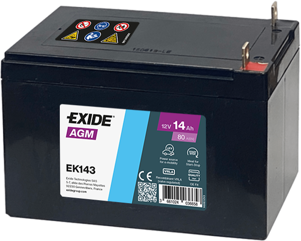 Exide EK143 AGM Auxiliary Battery