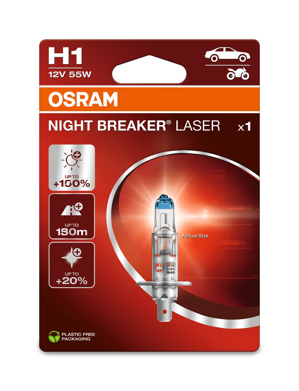 Osram 64150NL-1BL Bulb, cornering light / Bulb, front fog light / Bulb, headlight / Bulb, spotlight