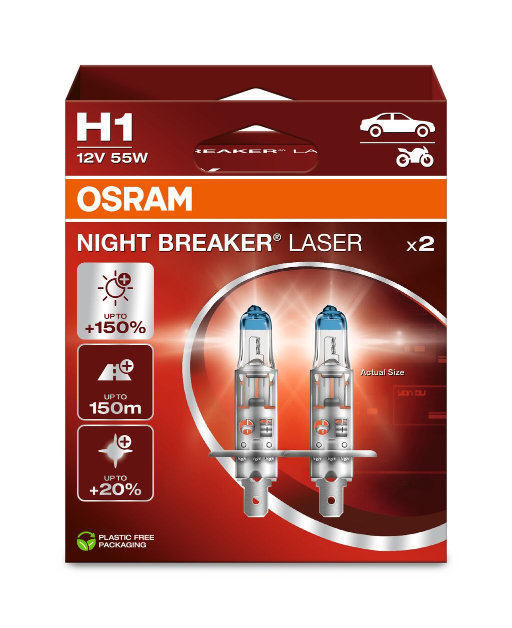 Osram 64150NL-2HB Bulb, cornering light / Bulb, front fog light / Bulb, headlight / Bulb, spotlight