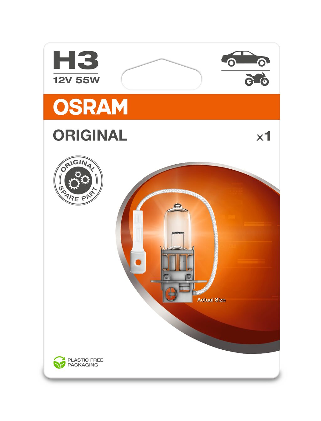Osram 64151-1BL Bulb, cornering light / Bulb, front fog light / Bulb, headlight / Bulb, spotlight