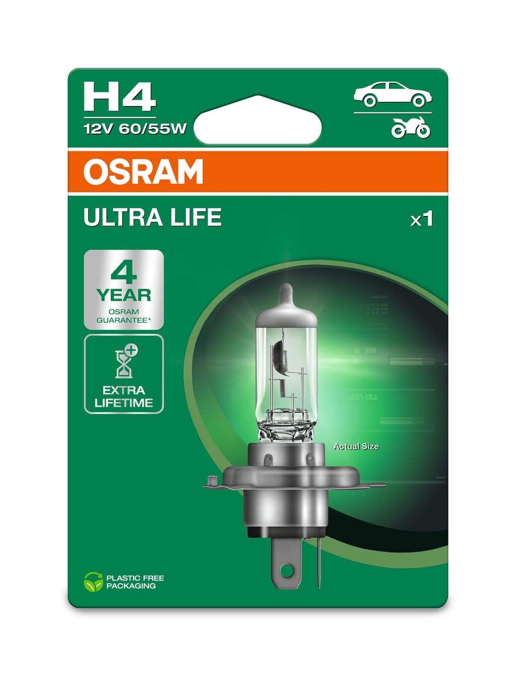 Osram 64193ULT-1BL Bulb, front fog light / Bulb, headlight / Bulb, spotlight