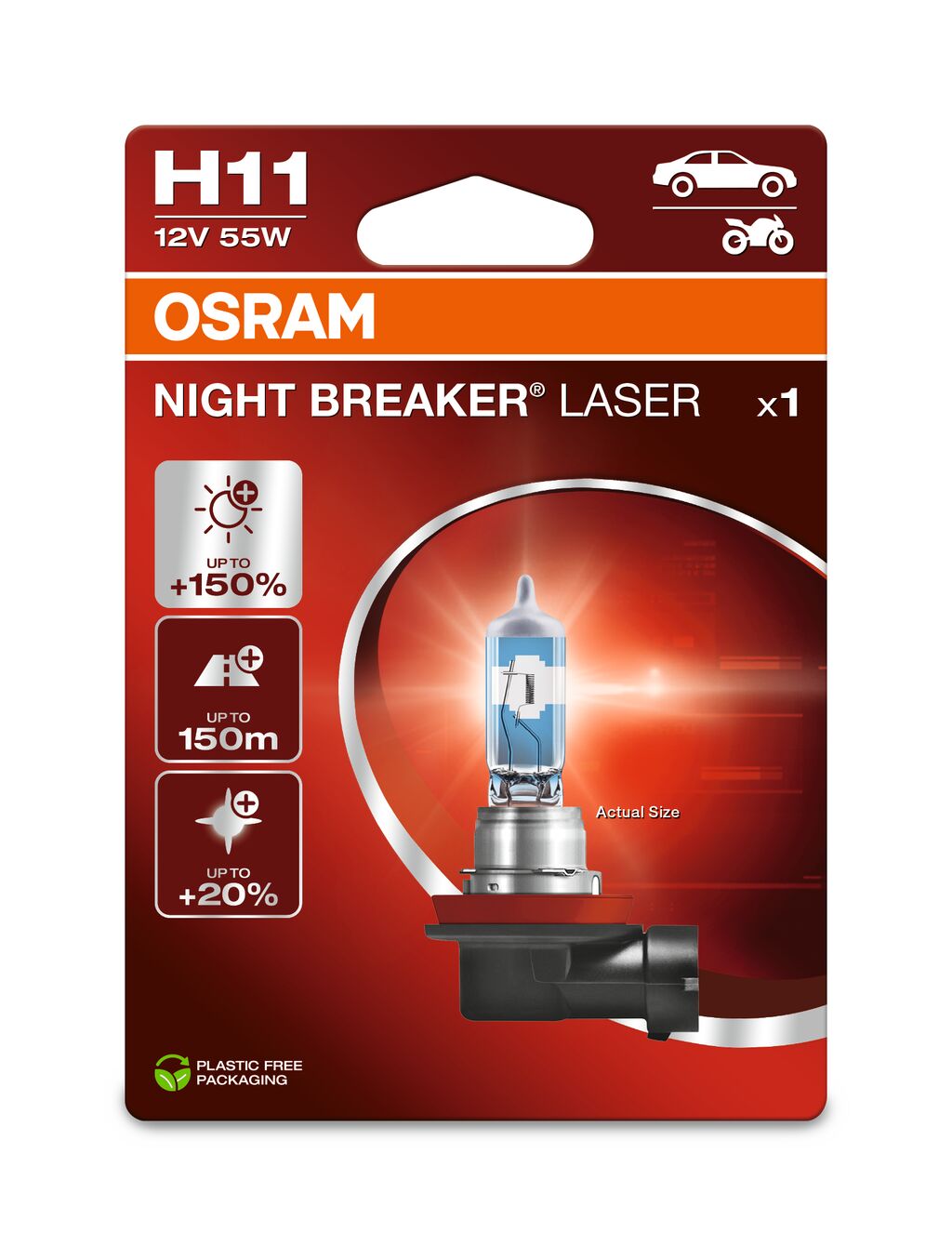 Osram Bulb, cornering light / Bulb, daytime running light / Bulb, front fog light / Bulb, headlight / Bulb, spotlight