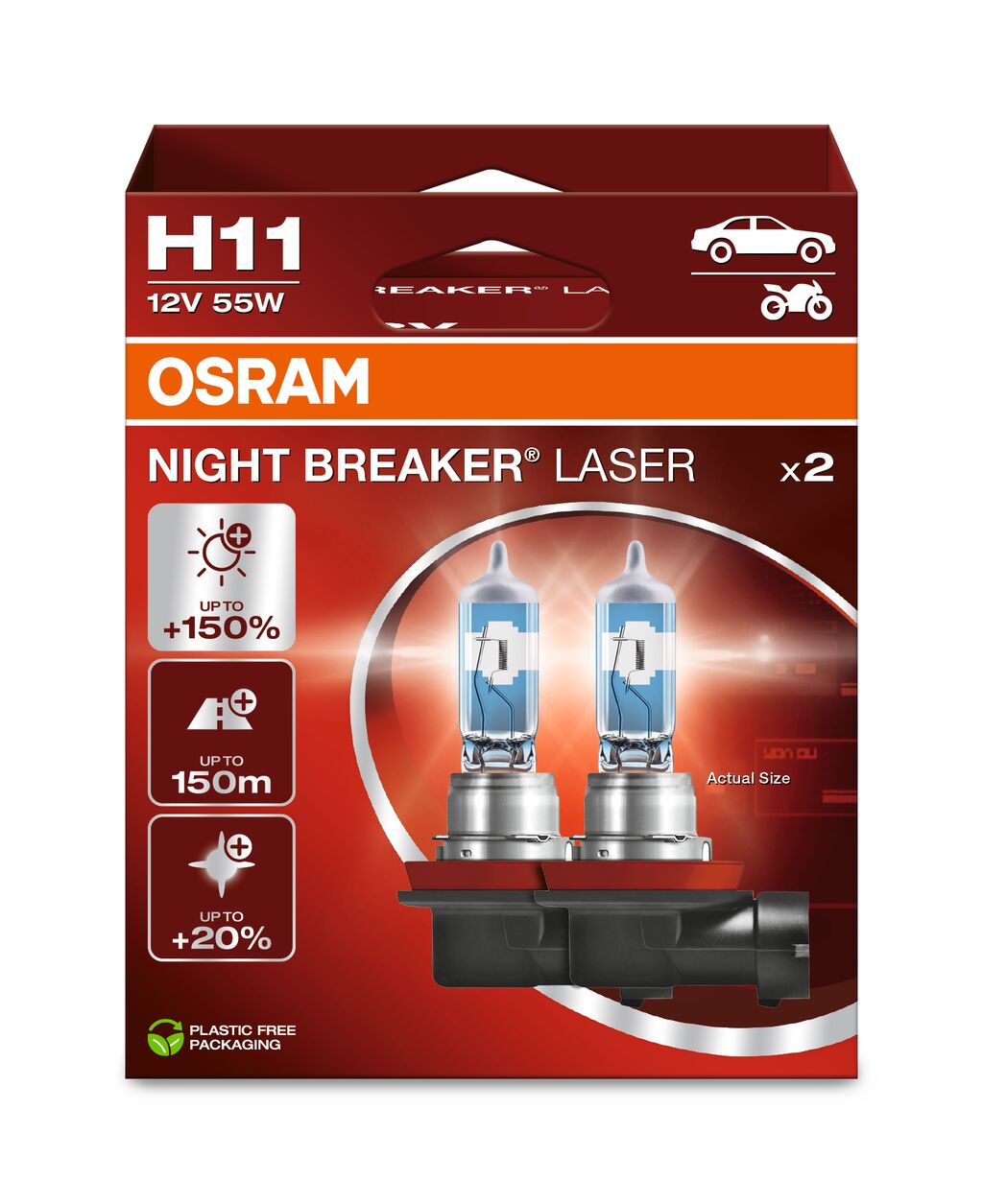 Osram Bulb, cornering light / Bulb, daytime running light / Bulb, front fog light / Bulb, headlight / Bulb, spotlight