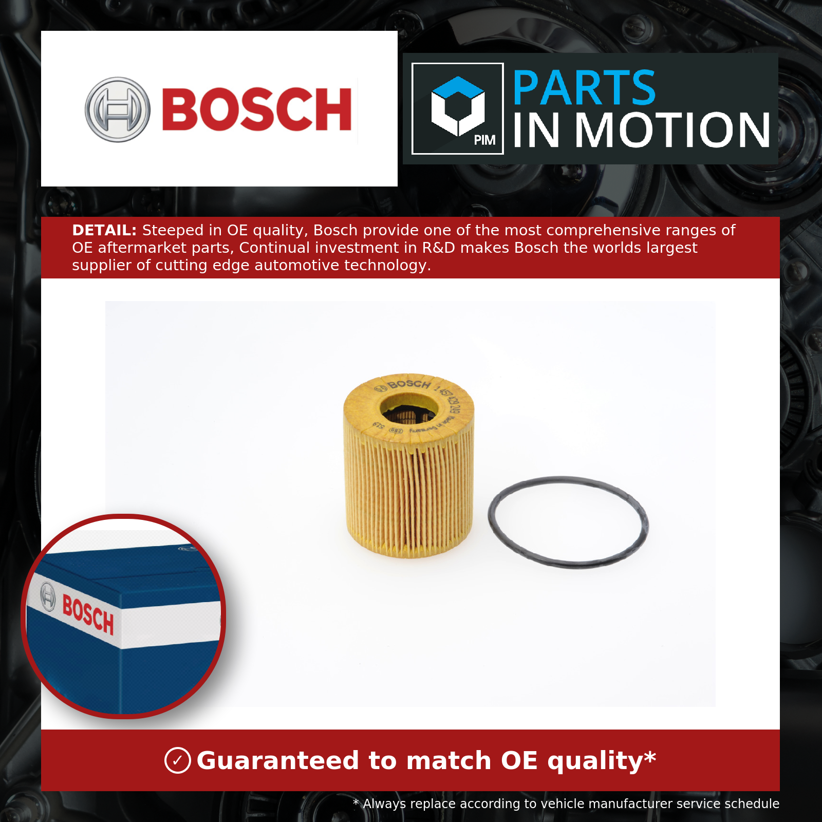 Bosch Oil Filter 1457429249 [PM253246]