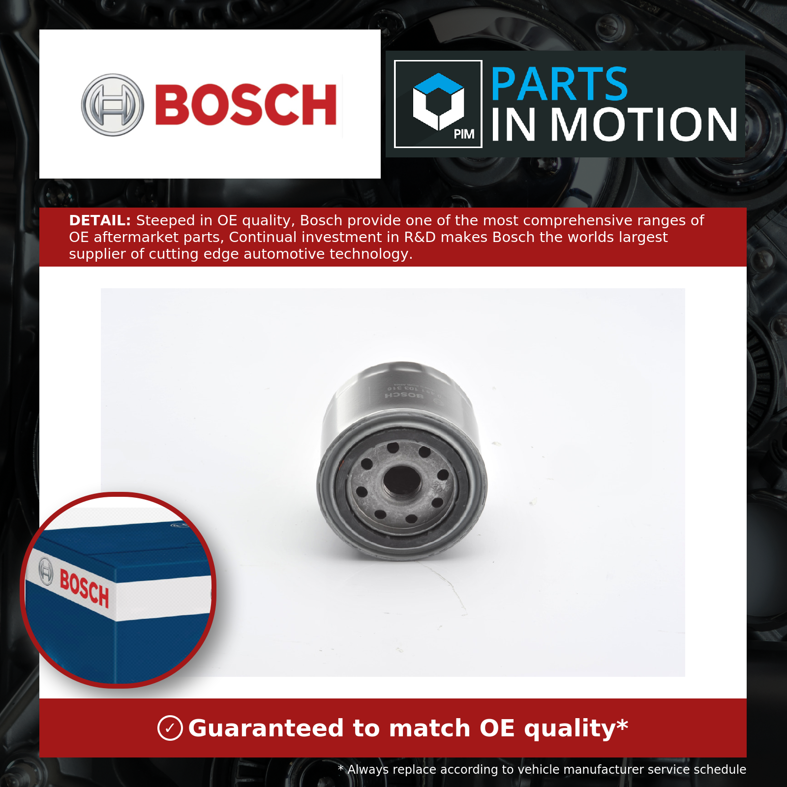 Bosch Oil Filter 0451103316 [PM537825]